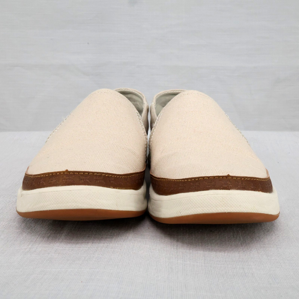 Kuru Shoes Womens 6 M Beige Canvas Roam Alta Slip On Sneakers Loafers Flats - Picture 3 of 14